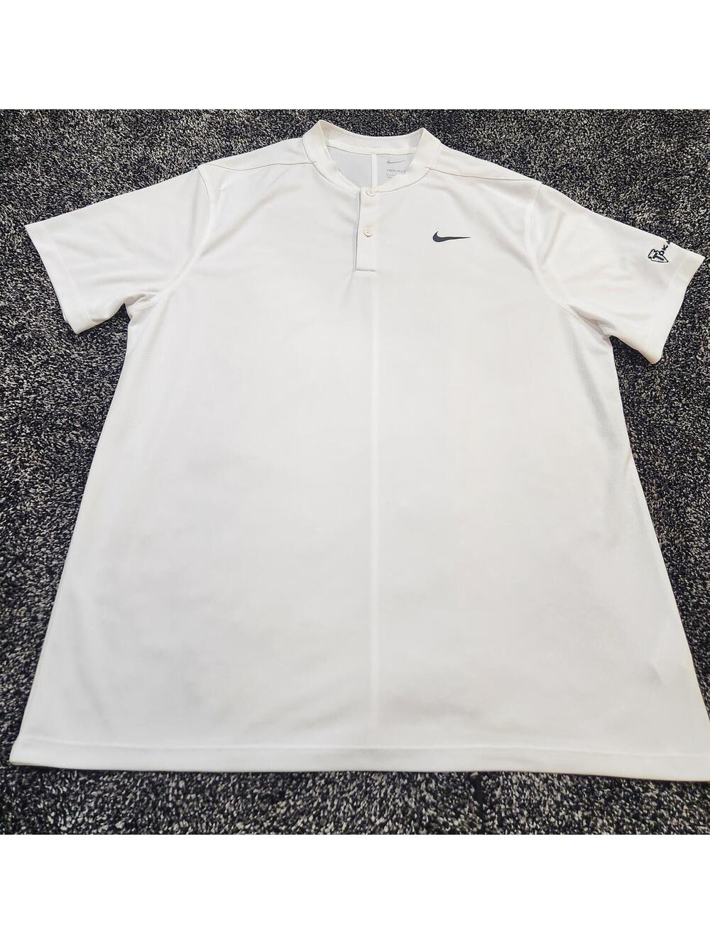 Nike Dri-Fit Victory Blade Collar Golf Polo Men's Large White Shirt DH0838-100